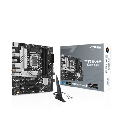 Asus Prime PRIME B760M-A AX Desktop Motherboard - Intel B760 Chipset - Socket LGA-1700 - Micro ATX Asus Prime PRIME B760M-A AX Desktop Motherboard - Intel B760 Chipset - Socket LGA-1700 - Micro ATX